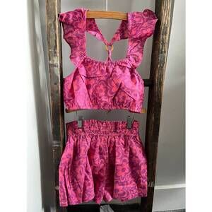 NEW LOSAN girl's mod short set in pink